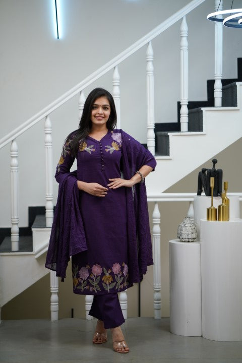 Dupatta Pants Set