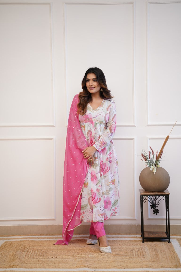 Dupatta Pants Set
