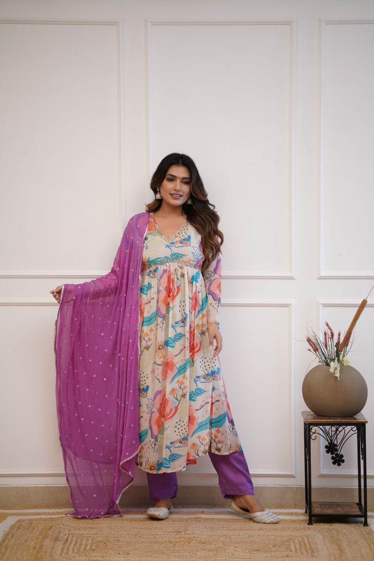 Dupatta Pants Set