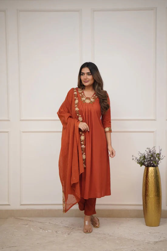 Dupatta Pants Set