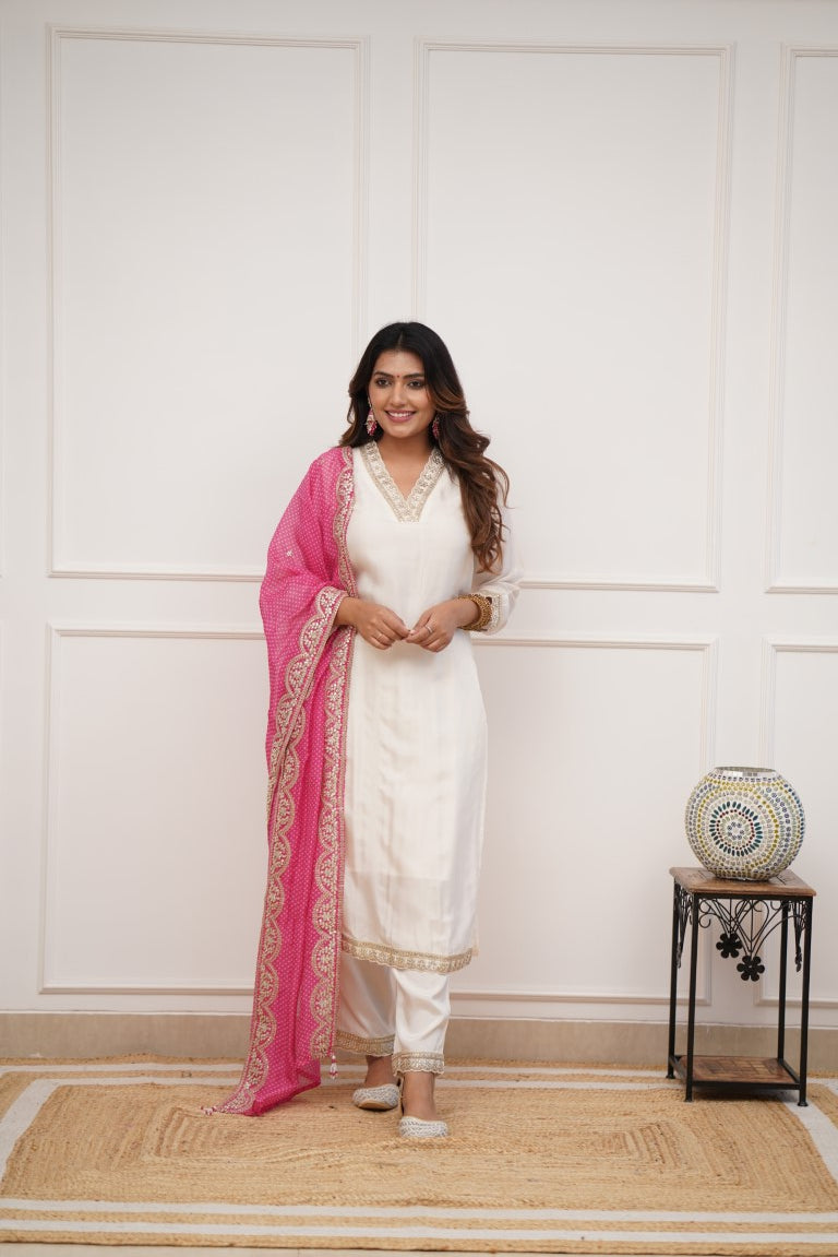 Dupatta Pants Set