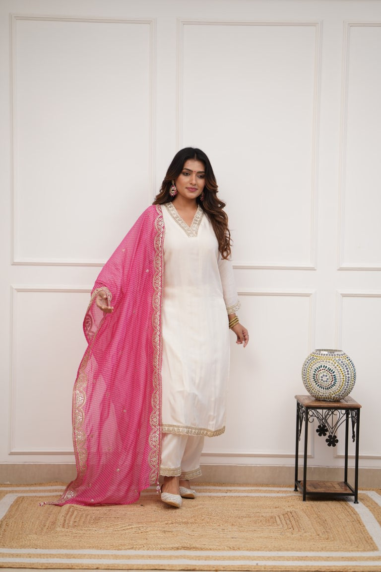 Dupatta Pants Set