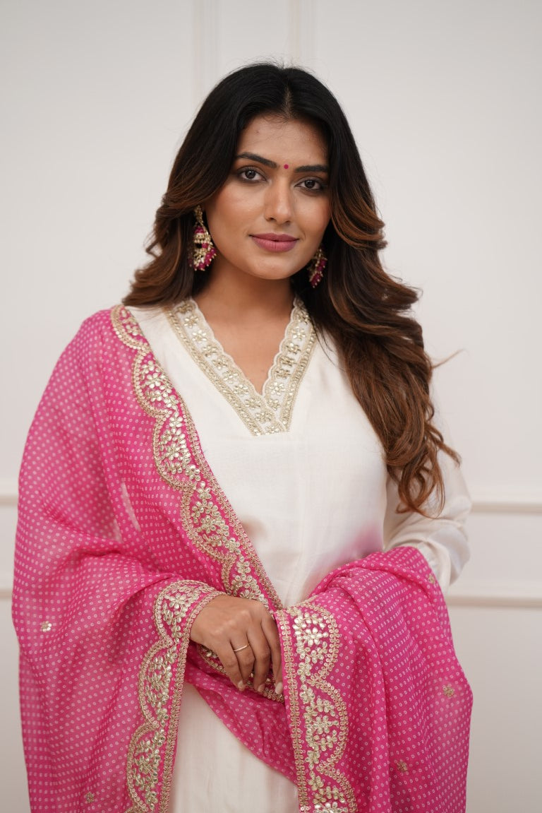 Dupatta Pants Set