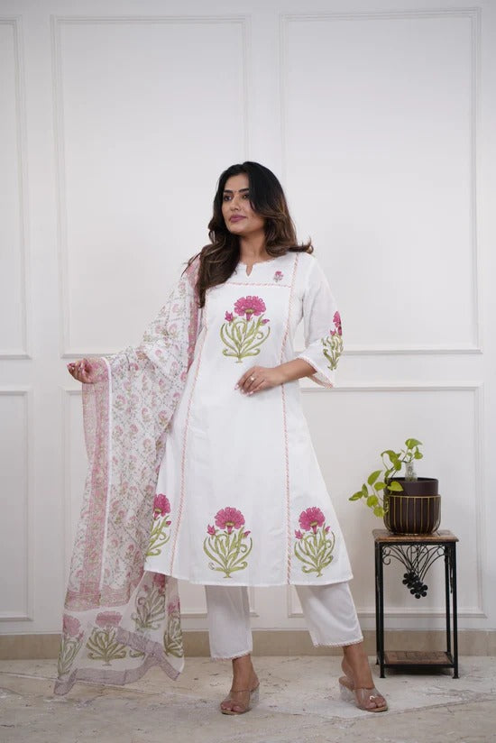 Dupatta Pants Set